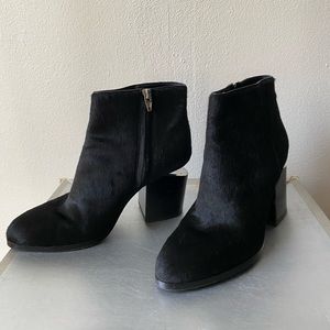 Alexander Wang black cut-out heel bootie